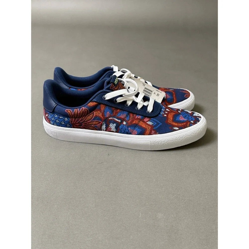 Adidas Farm Rio x Vulc Raid3r Tennis Shoes Blue Floral Size 9.5 Skateboarding